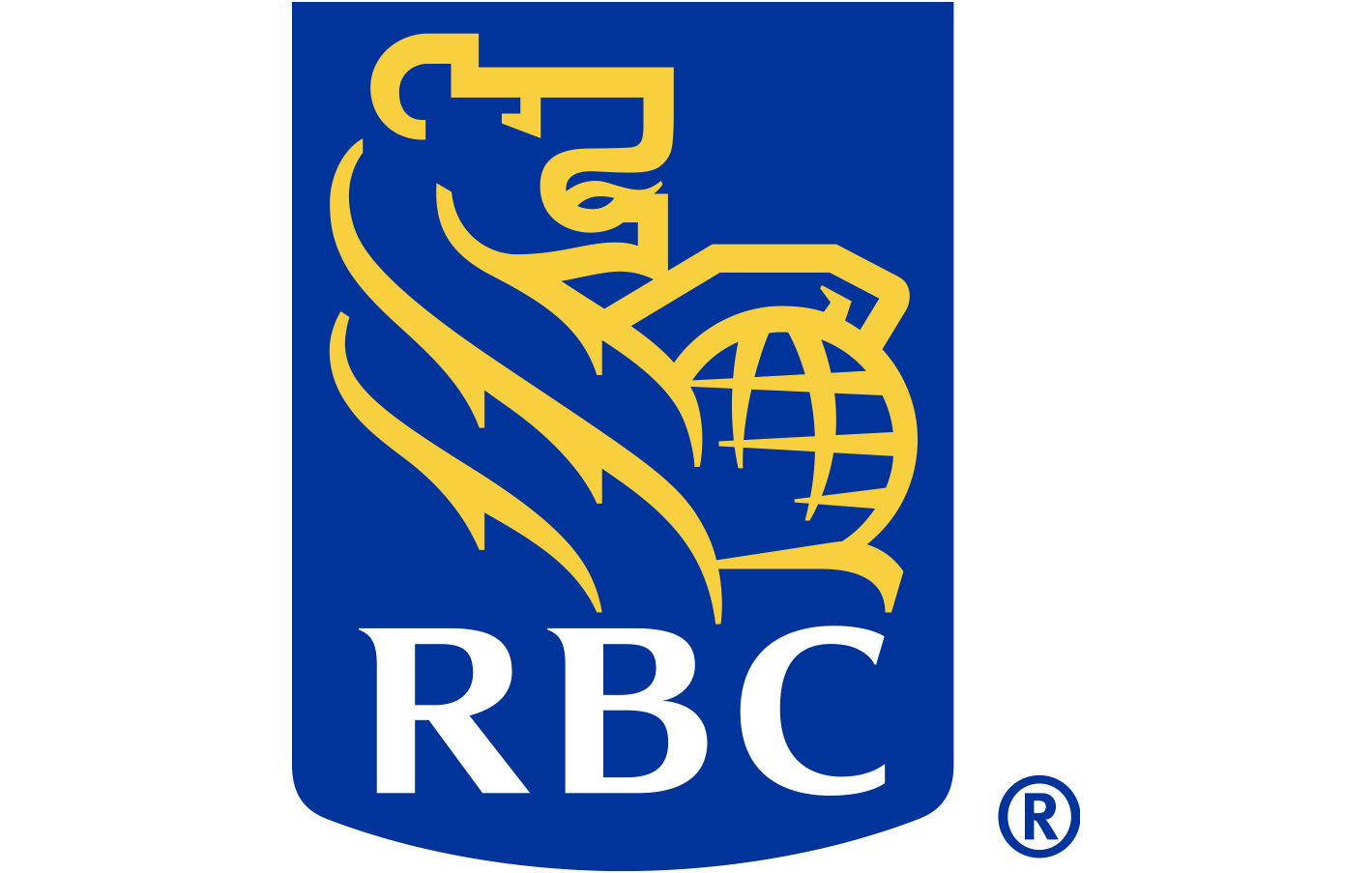 RBC Shield blue and yellow on light background pms v5